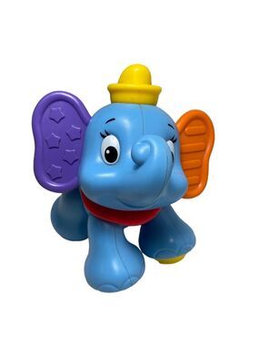 Fisher Price Amazing Animals Blue Elephant Colors Dumbo Figure Toy